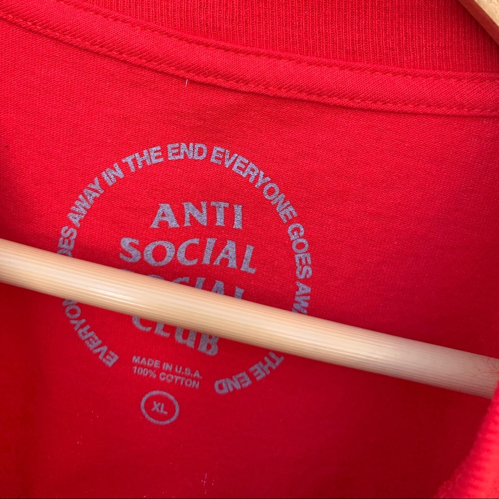 RED ASSC TOKYO LOGO T-SHIRT - Picture 7 of 7